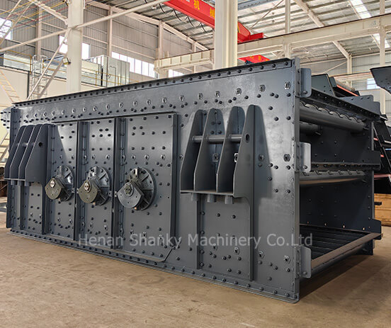 Three-axis horizontal vibrating screen